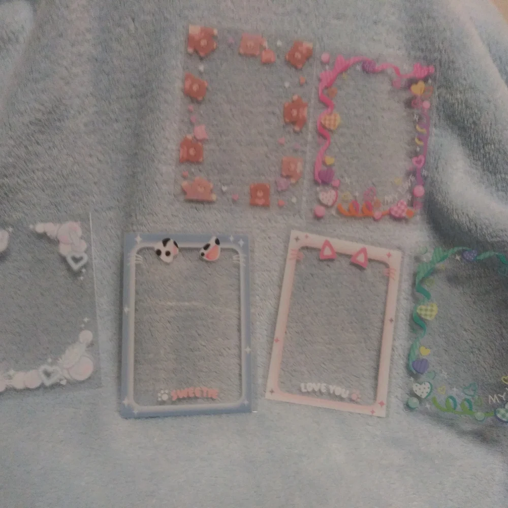 Colorful Heart Pattern Photo Card - Picture 2 of 2